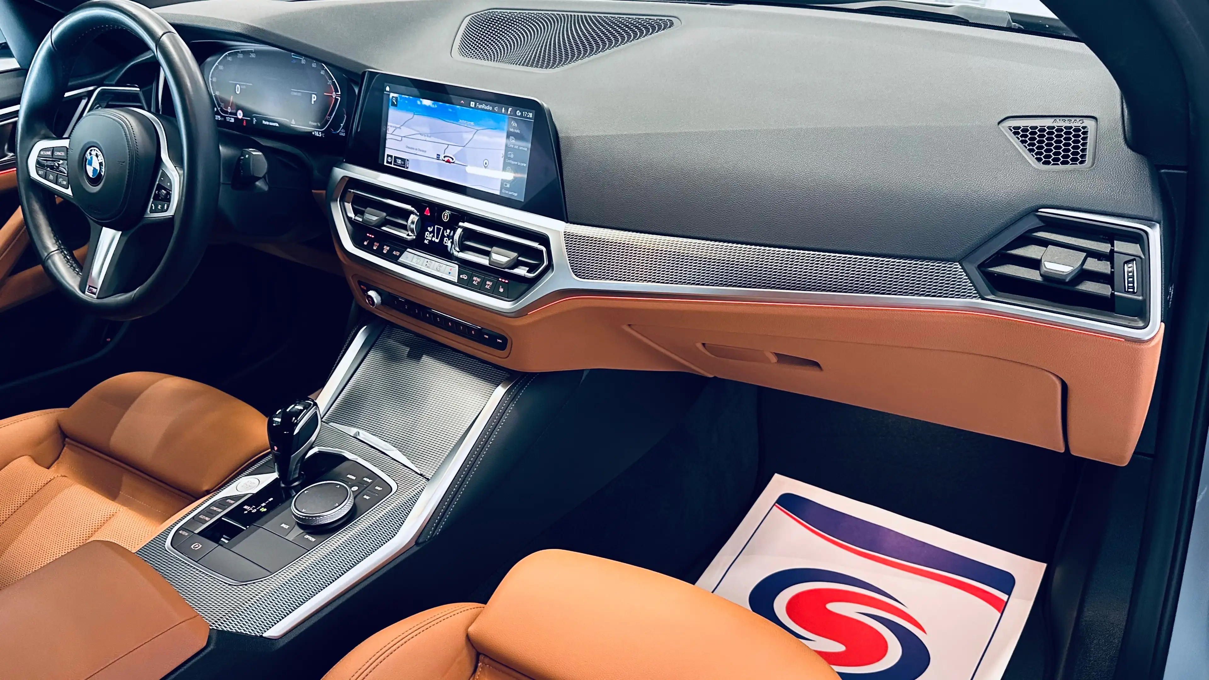 BMW 420 d Gran Coupé *26.229km* BOITE AUTO PACK M CAMERA LIM CARPLAY CUIR — photo 12