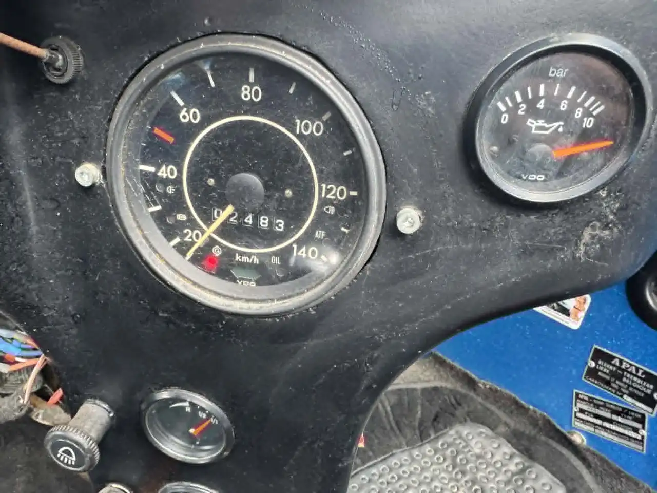 Apal- bleu - 08/1973- 2.499 km- 54cv- révision faite en 2026, foto 6