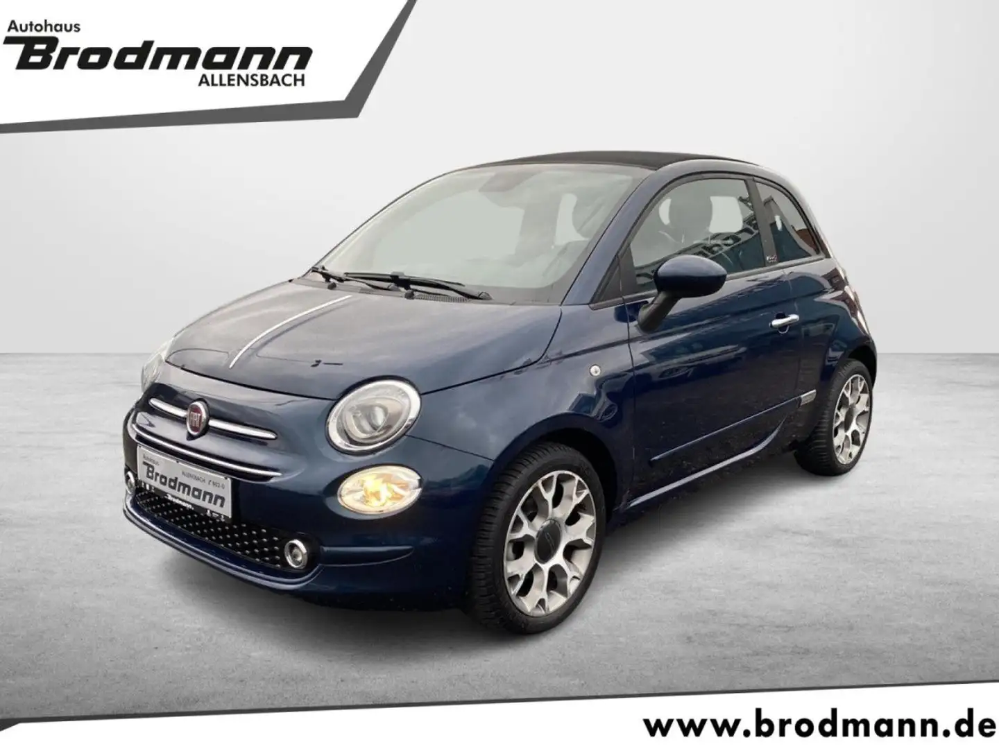 Fiat 500C 500 Cabrio Hybrid Lounge Navi-Climatronic-GRA-MFL- Blau - 1