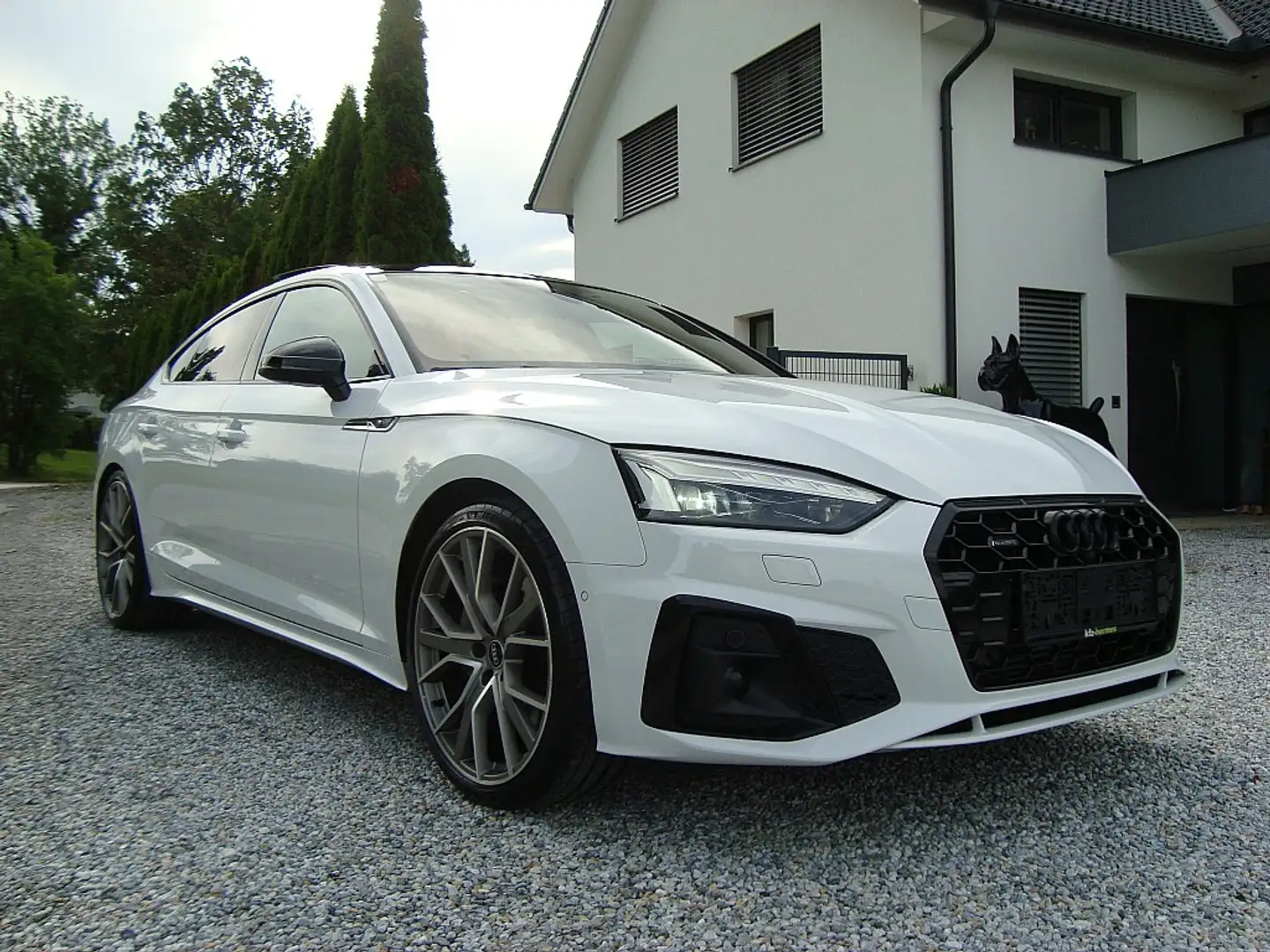 Audi A5 SB 45 TFSI Richtig Voll Laser S-Line 1-Hand Blanc - 1