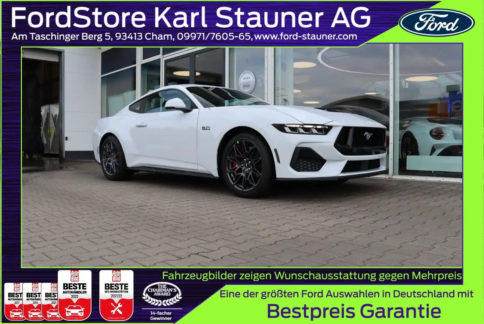 Ford Mustang Fastback GT 5.0 V8 4,99% FIN* Fehér - 1
