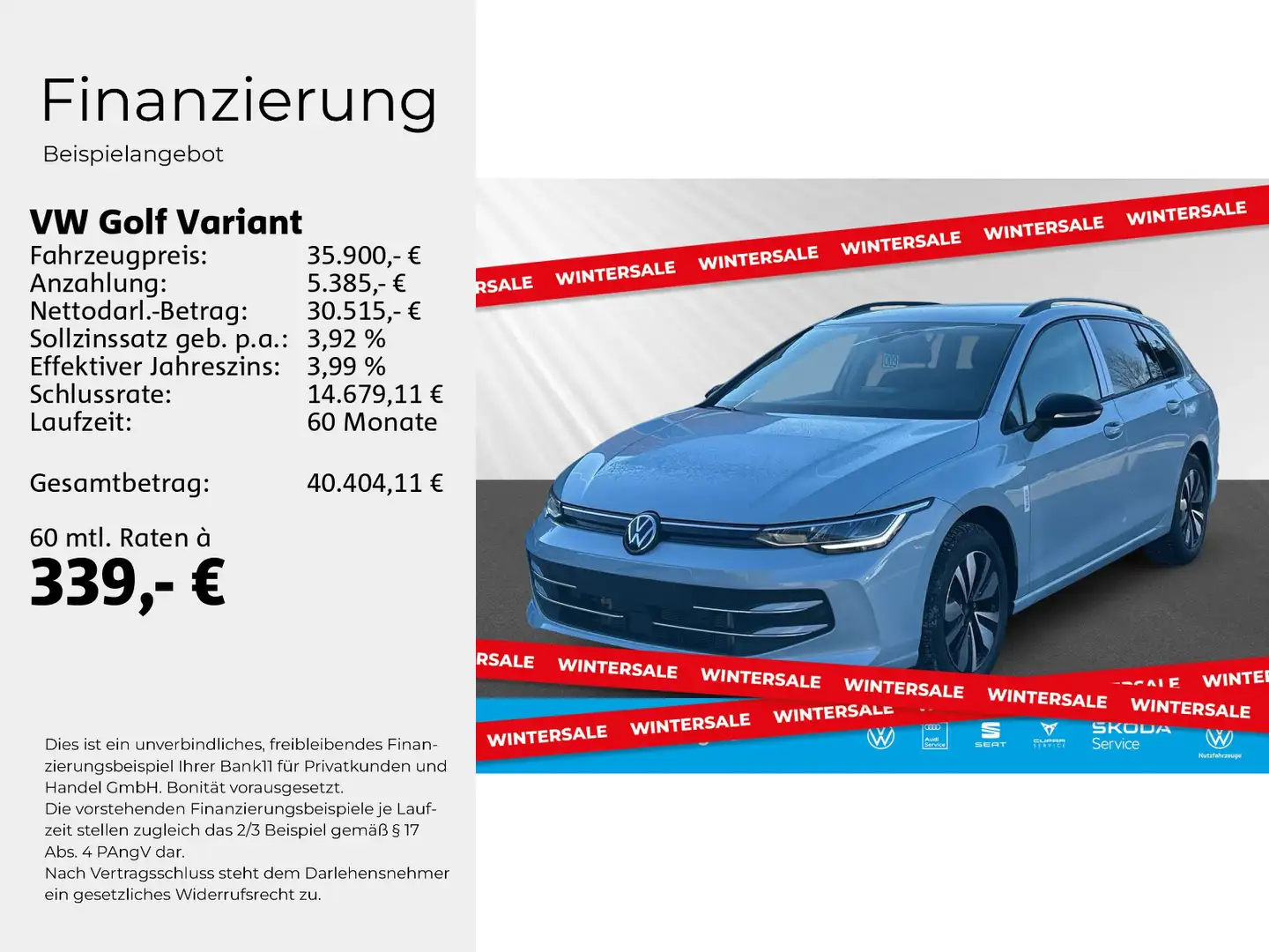 Volkswagen Golf Variant Life 1,5 l eTSI OPF 110 kW (150 PS) Blau - 2
