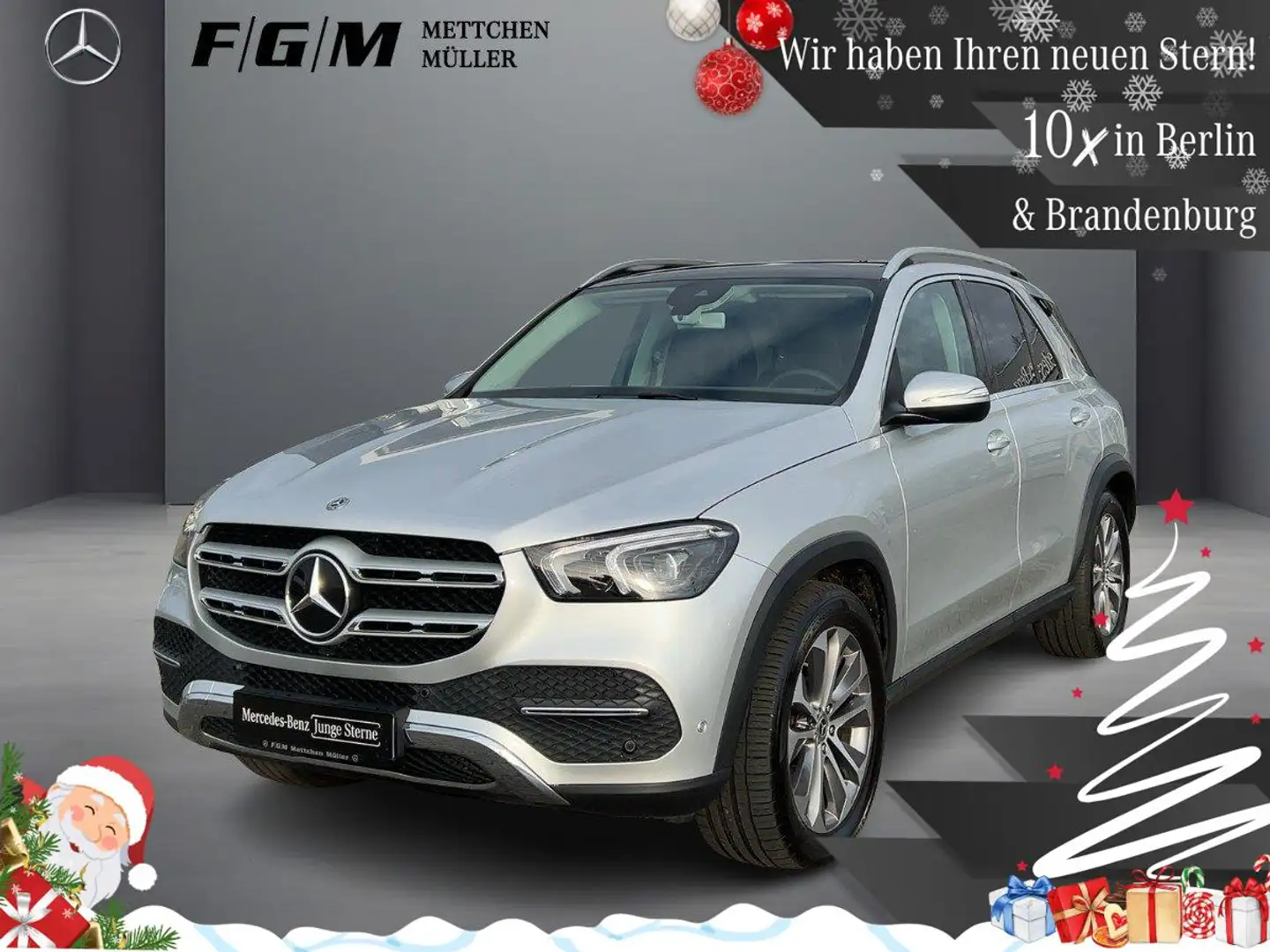 Mercedes-Benz GLE 350 d 4M Burm|S-Dach|Standhz|TWA|AHK|Pano Silber - 1