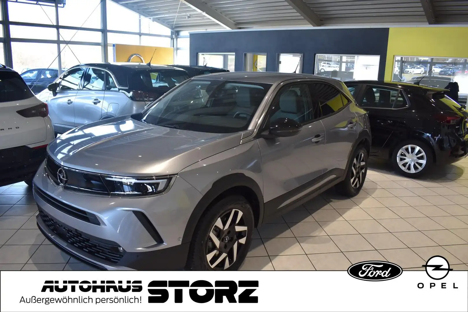 Opel Mokka e Elegance |WINTERPAKET|PARK&GO|KEYLESS|SOLAR-PROT Grau - 1