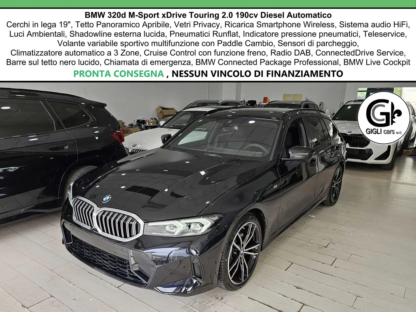 BMW 320 XDrive M-Sport Tetto Navi C.Lega19" PDC MSport M Schwarz - 1