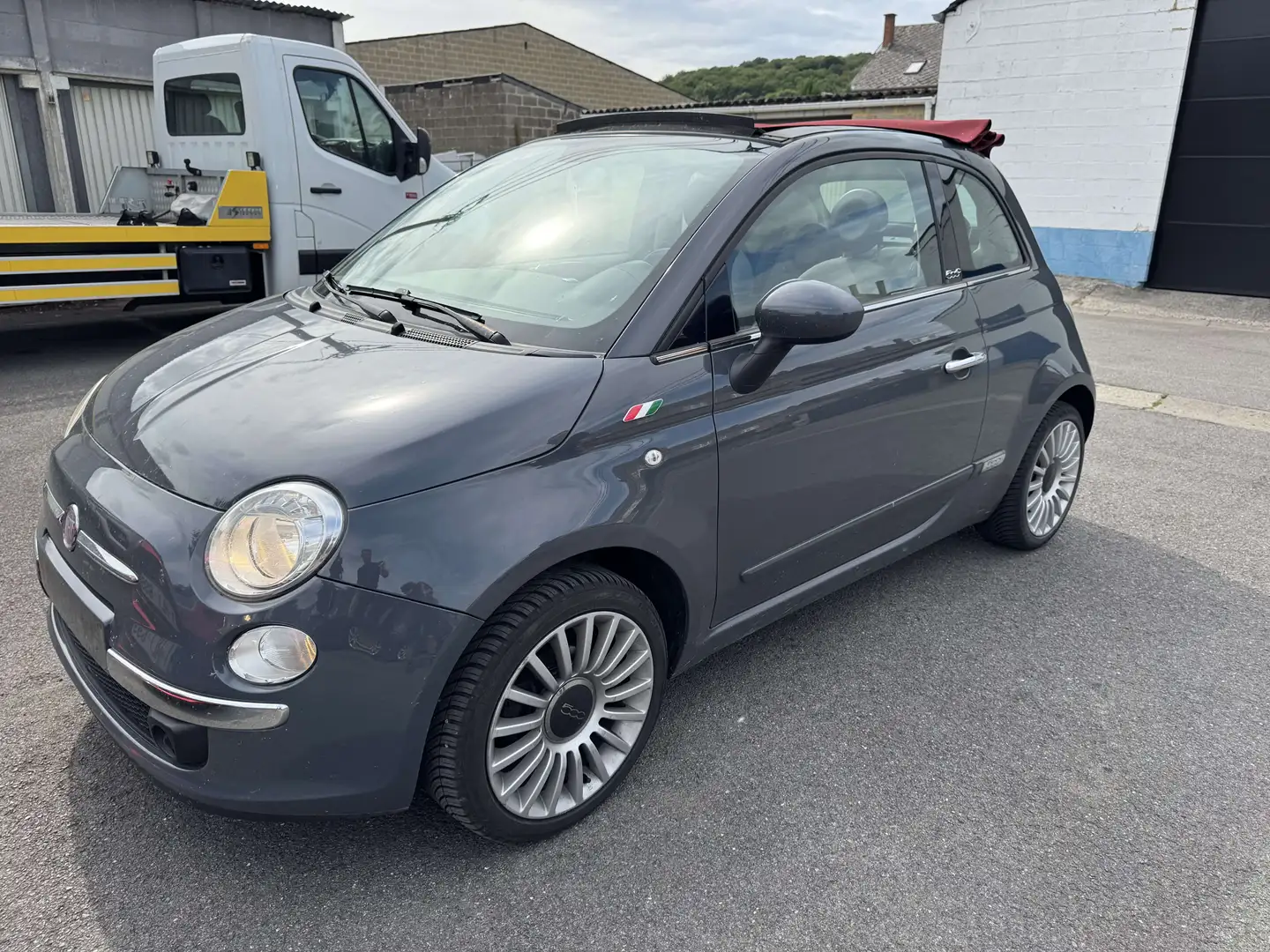 Fiat 500C 500C 1.2i Pop Stop Gris - 1