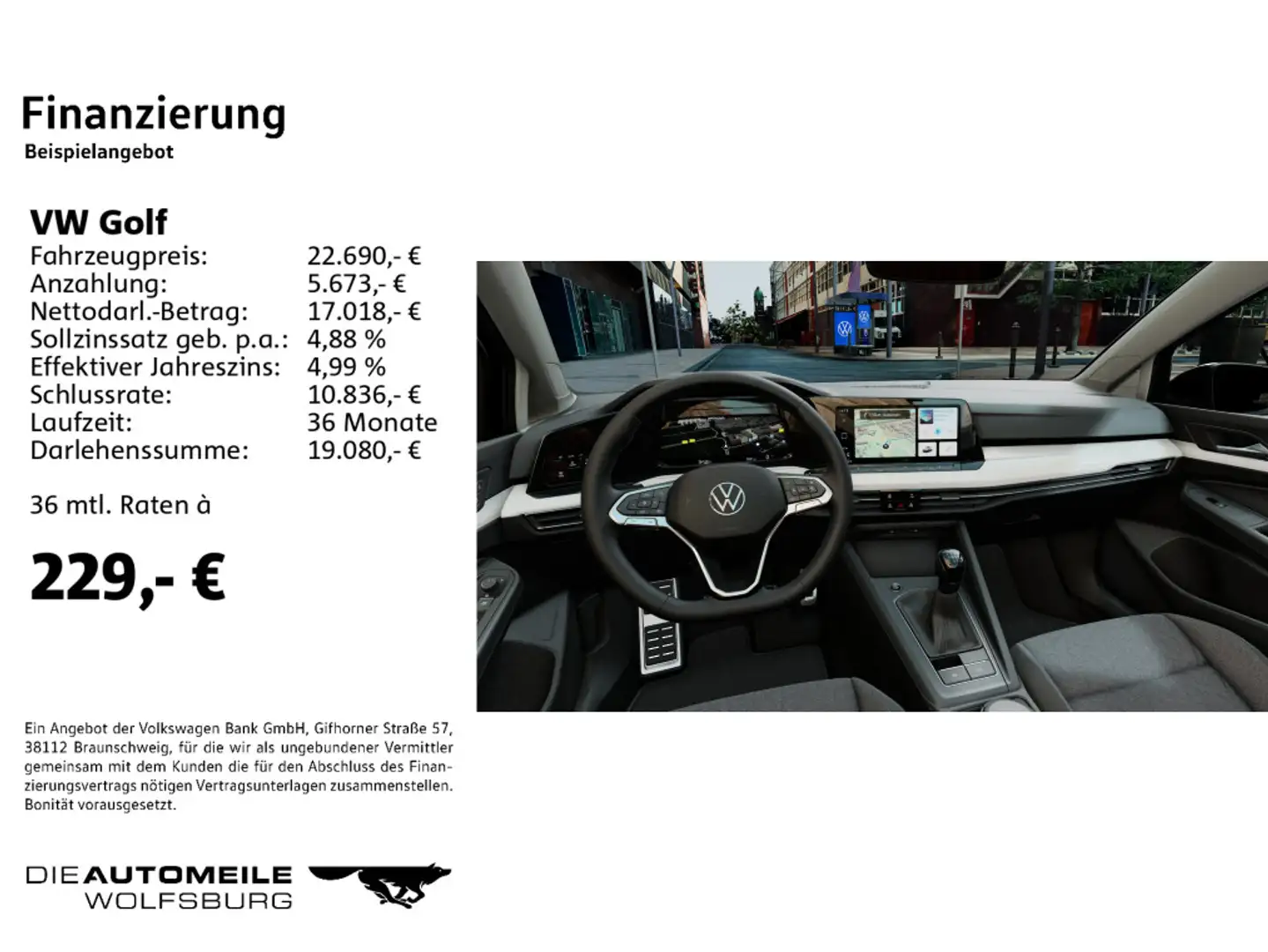 Volkswagen Golf 8 VIII 1.5 TSI Move AHK/LED/ACC Zwart - 2