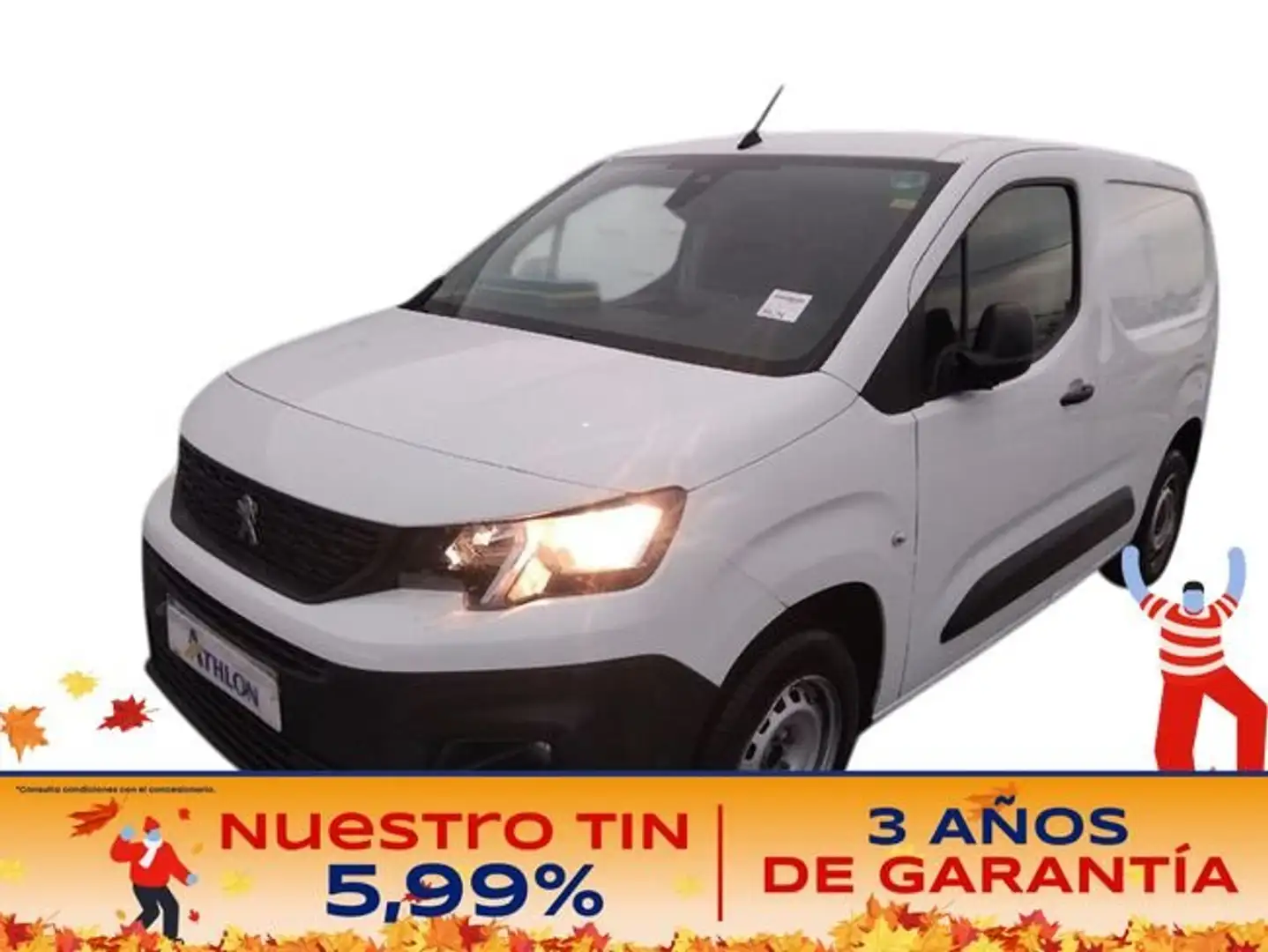 Peugeot Partner 1.6BlueHDI Grip Standard 1000kg 75 Blanco - 1