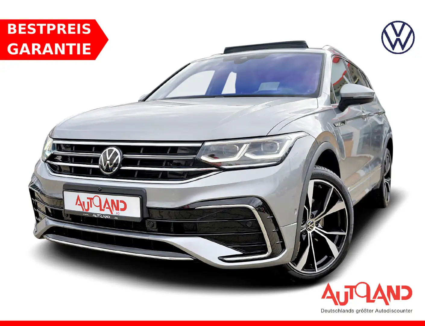 Volkswagen Tiguan Allspace 2.0 TDI R-Line 4M LED Navi ACC Argent - 1