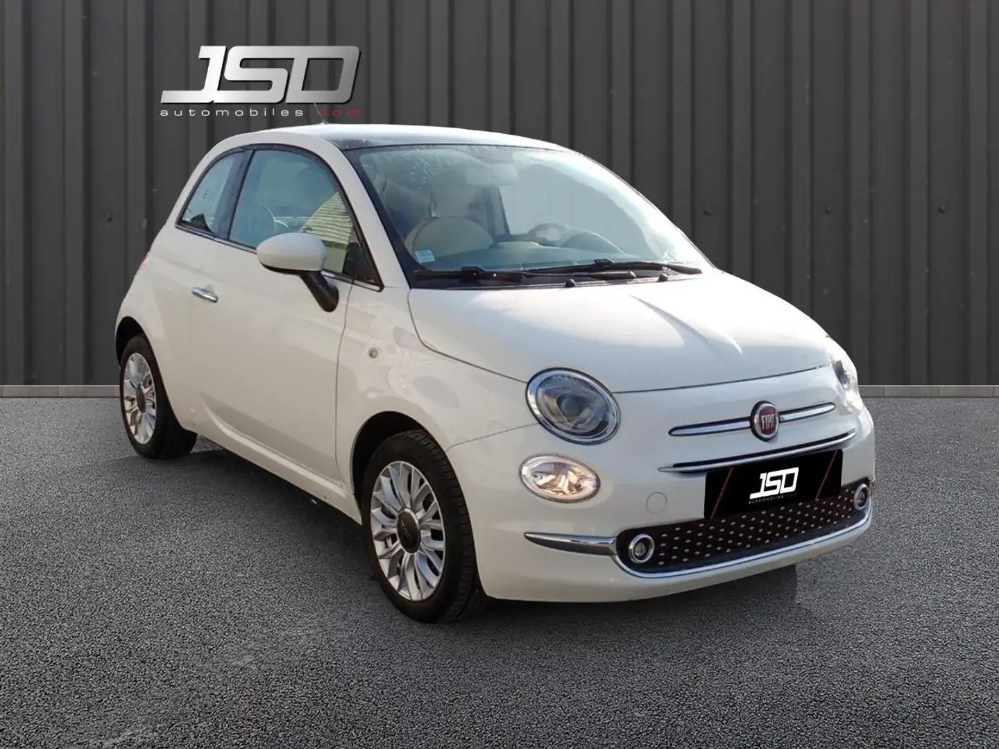 Fiat 500 Fiat 500 1.2i - 69 Eco Pack Lounge Blanc - 1