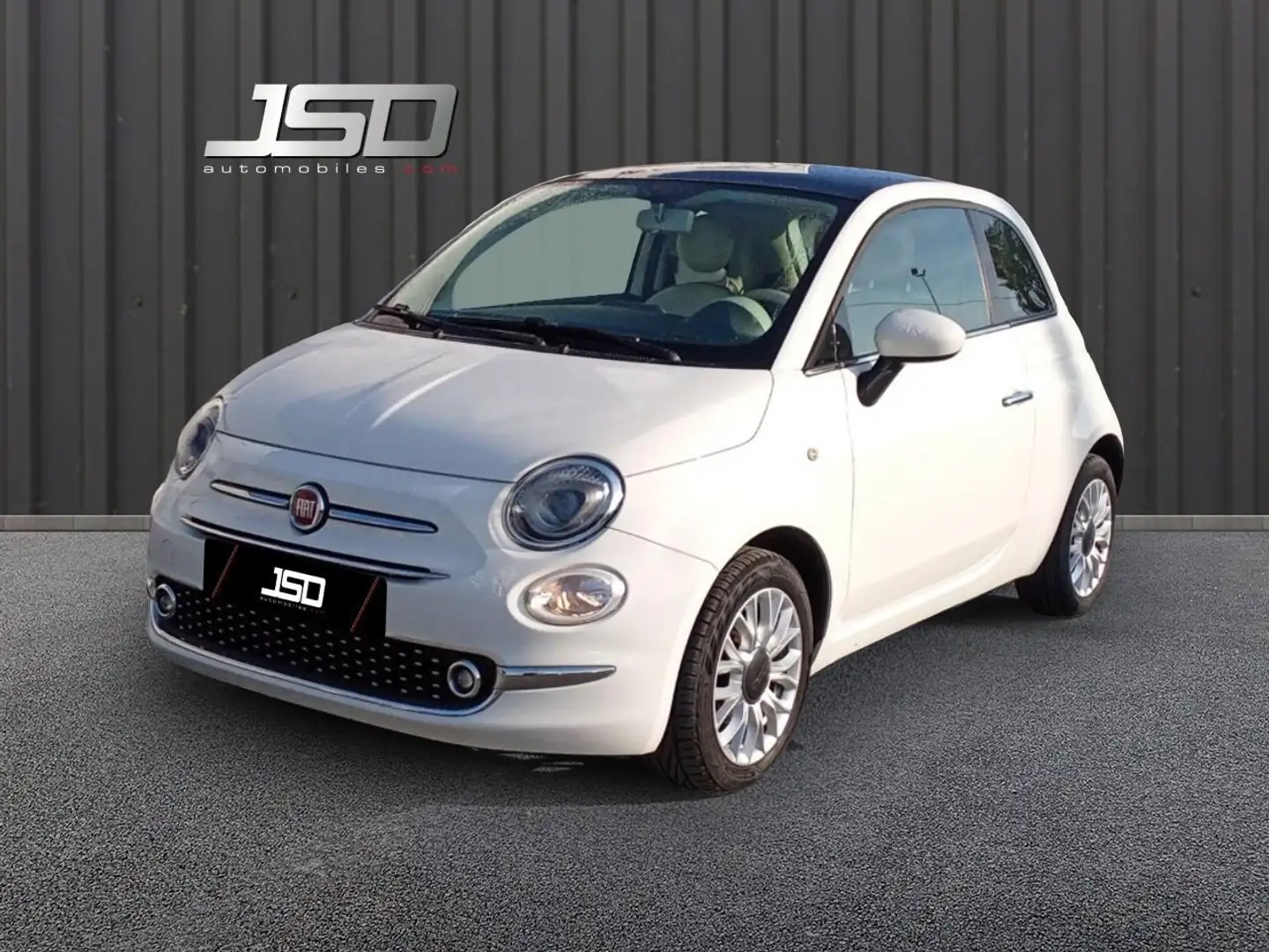 Fiat 500 Fiat 500 1.2i - 69 Eco Pack Lounge Blanc - 2