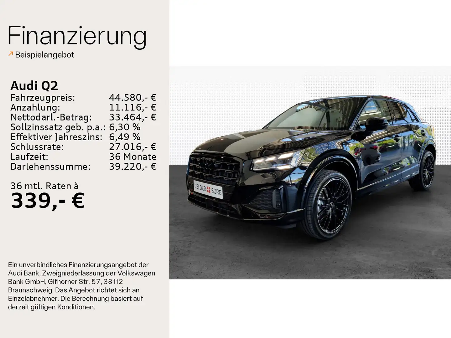 Audi Q2 advanced 35 TFSI Matrix*AHK*ACC*RFK*Facelift Black - 2