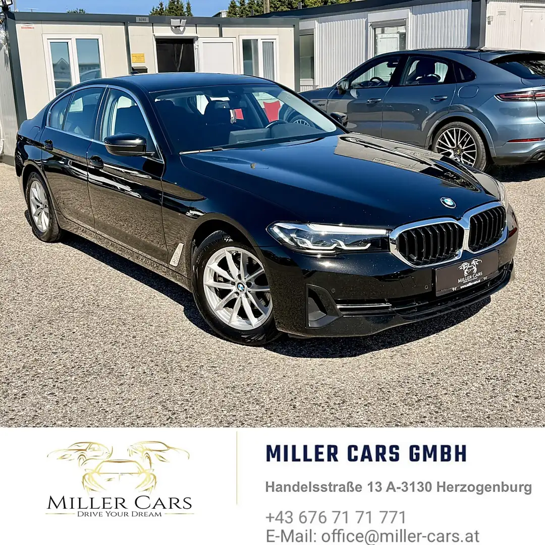 BMW 518 d 48 V Aut. G30 *Erstbesitz*Servicegepflegt* Schwarz - 1