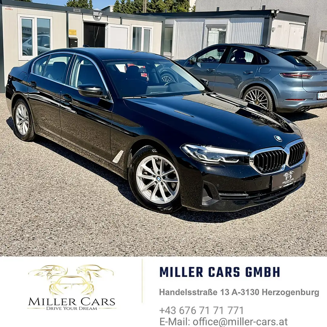 BMW 518 d 48 V Aut. G30 *Erstbesitz*Servicegepflegt* Schwarz - 2
