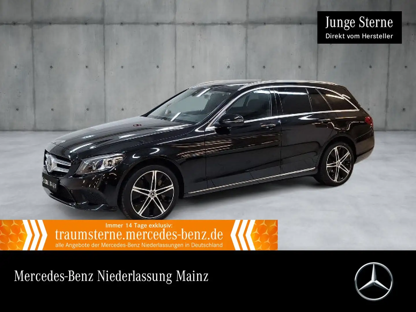 Mercedes-Benz C 300 e T AVANTG+360+MULTIBEAM+FAHRASS+KEYLESS+9G Schwarz - 1