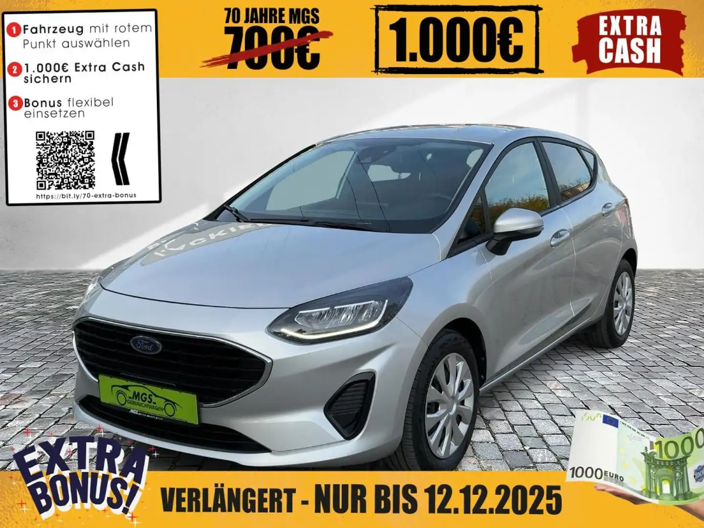 Ford Fiesta Cool & Connect 1.1 Ti-VCT DAB #BT Zilver - 1