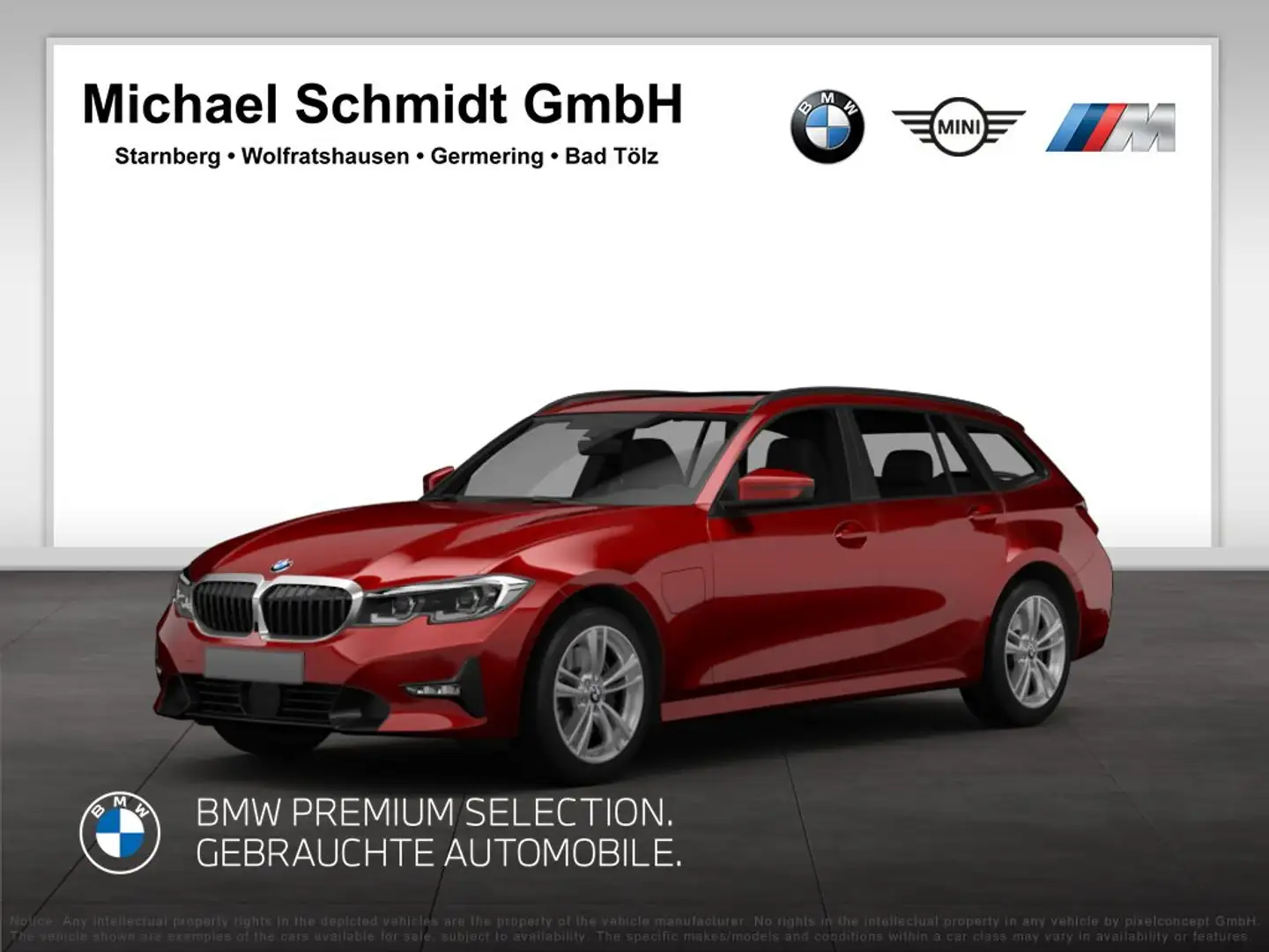 BMW 330 e xDrive Touring 216€ netto/mtl.*M Sportpaket*19"* Rot - 1