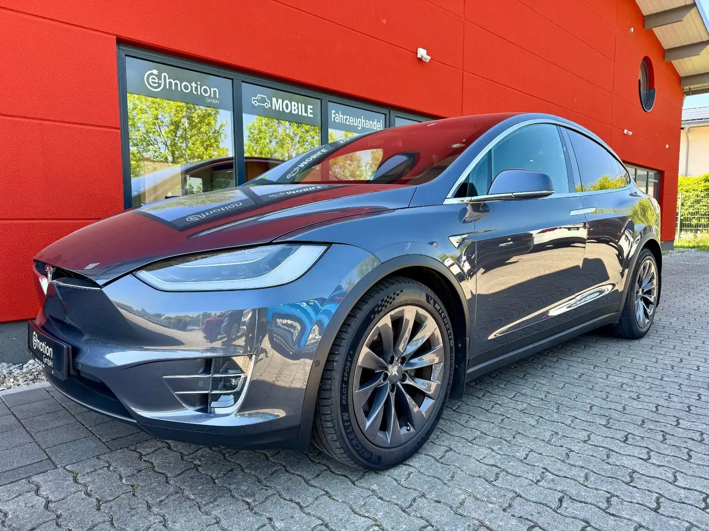 Tesla Model X 100 D*AHK*Karbon*5-Sitzer*Kaltw*FSD*CCS* Gris - 1