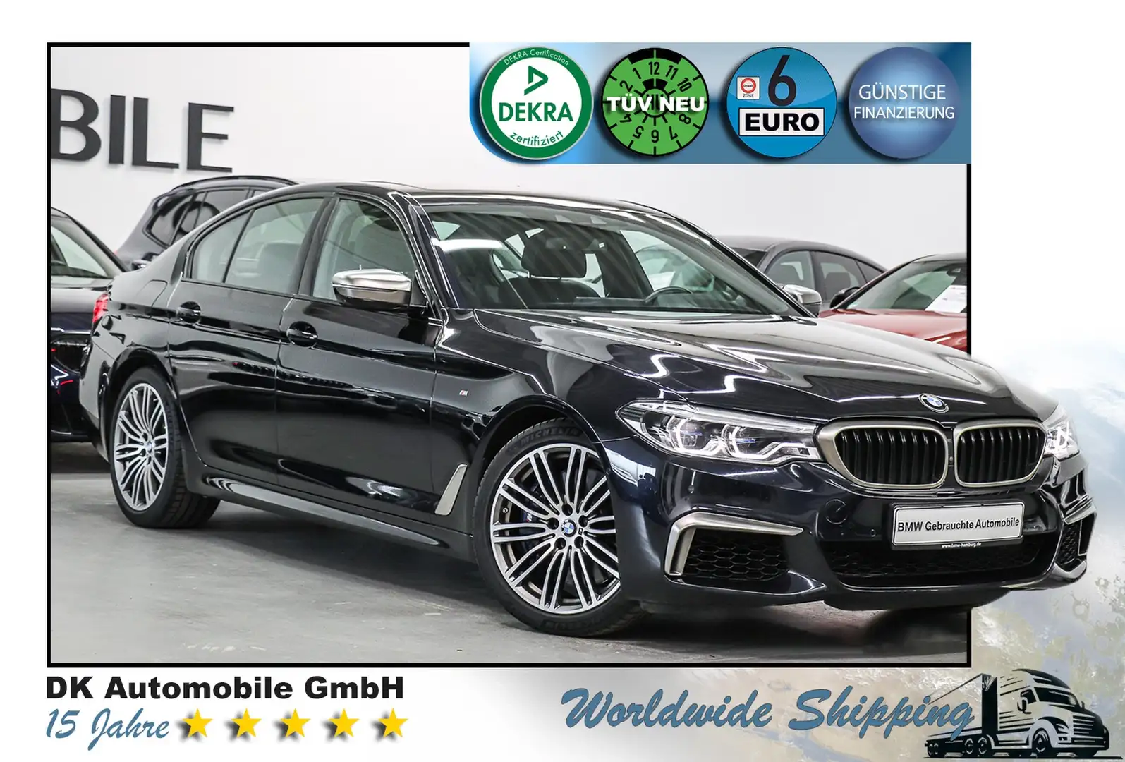 BMW M550 i xDrive Sport-Aut./HARMAN/KAMERA/LASERLICHT Чорний - 1