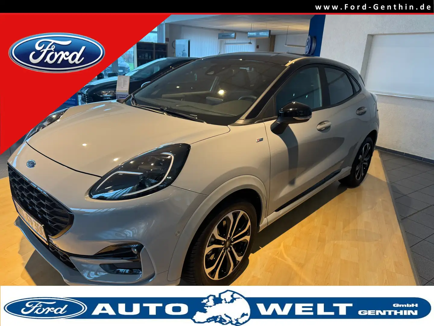 Ford Puma 1.0 EcoB Hybrid ST-LINE X VOLL-LED,NAVI,ACC,KAMERA Сірий - 1