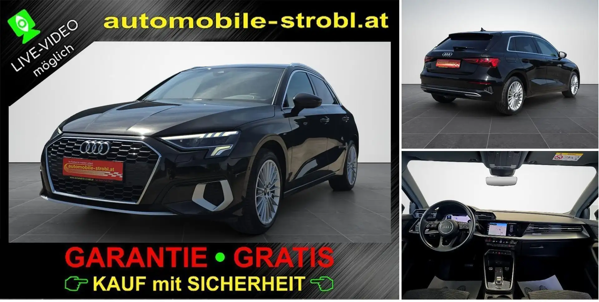 Audi A3 30 TFSI adv. Virt.C LED GARANTIE Schwarz - 1