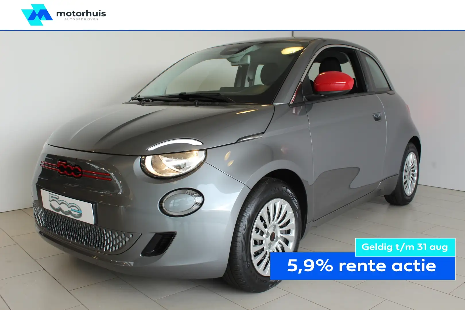 Fiat 500 RED 42kWh 118pk Automaat Grijs - 1