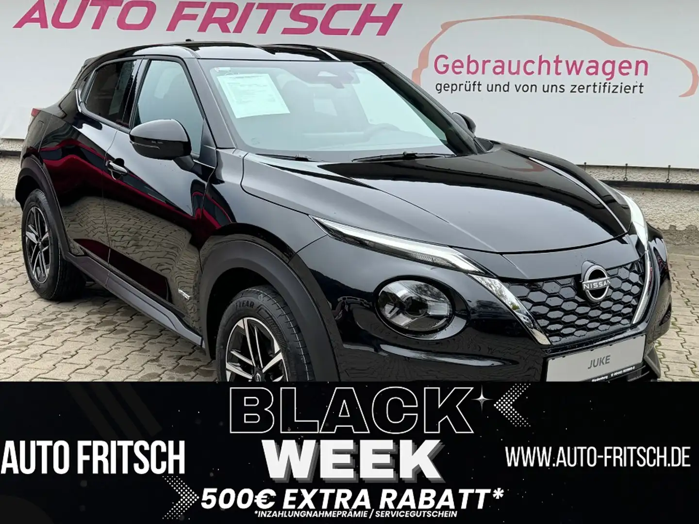 Nissan Juke 1.6 Hybrid N-Connecta 143 PS 4AMT N-CONNECTA Winte Schwarz - 1