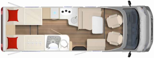 Bürstner Limited T 726 G Hubbett, SAT-Anlage, Dachklima