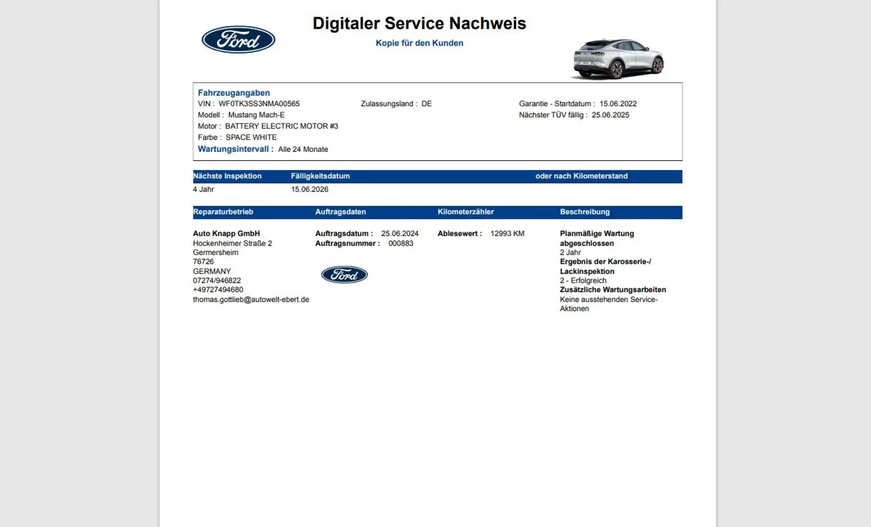 Ford Mustang Mach-E 4x4 76kWh Allrad Navi Kamera Leder Weiß - 2