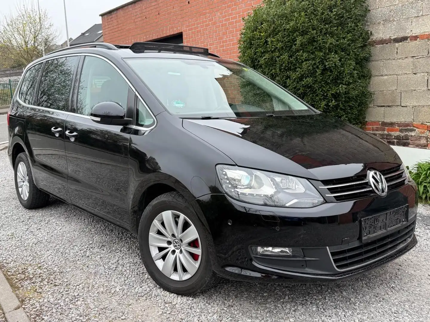 Volkswagen Sharan 2.0 CR TDi Highline DSG/ BOITE AUTO/TOIT PANO/LED Noir - 2