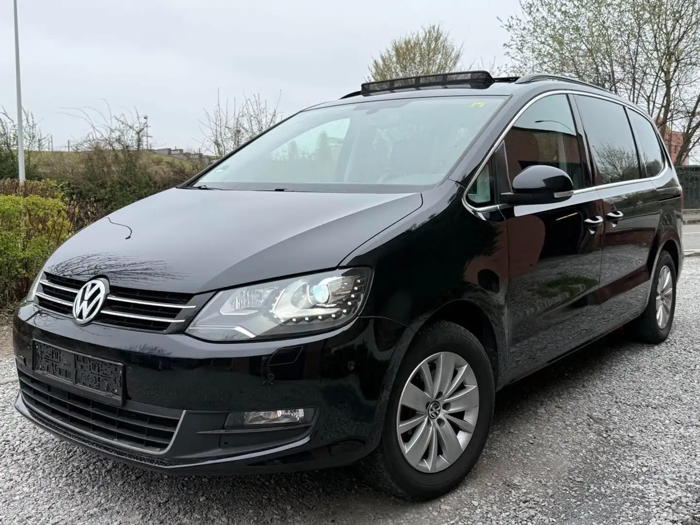 Volkswagen Sharan 2.0 CR TDi Highline DSG/ BOITE AUTO/TOIT PANO/LED Noir - 1