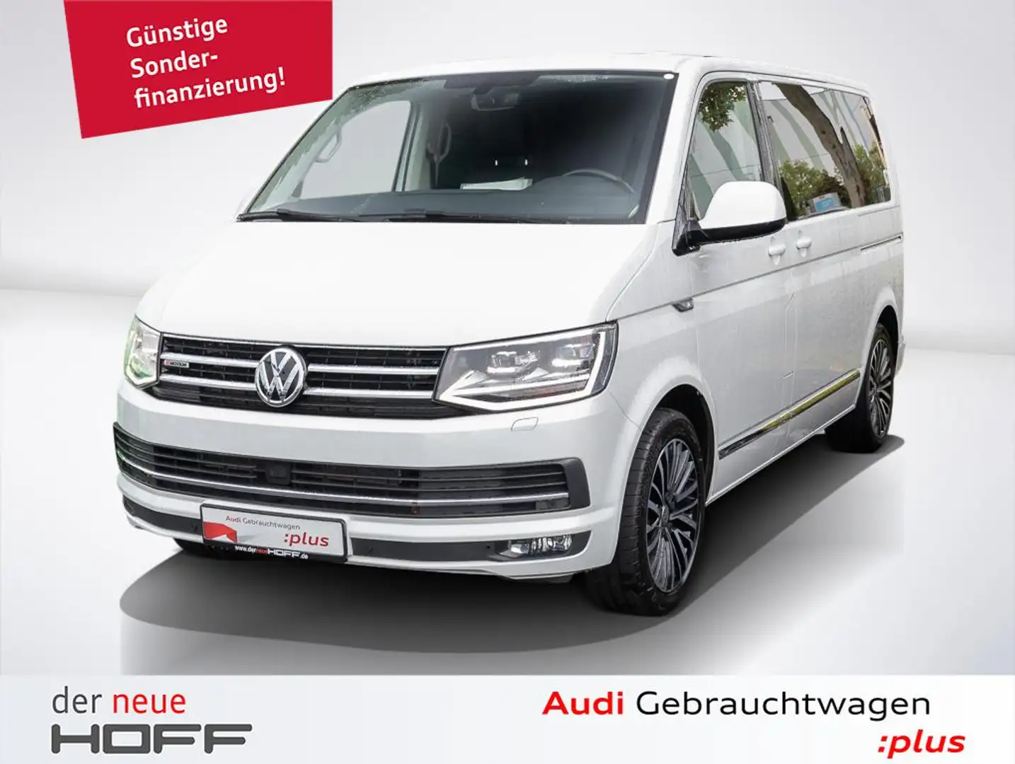 Volkswagen T6 Multivan TDI 4motion DSG LED Standheiz 18 Zoll Leder Dynaud Wit - 1