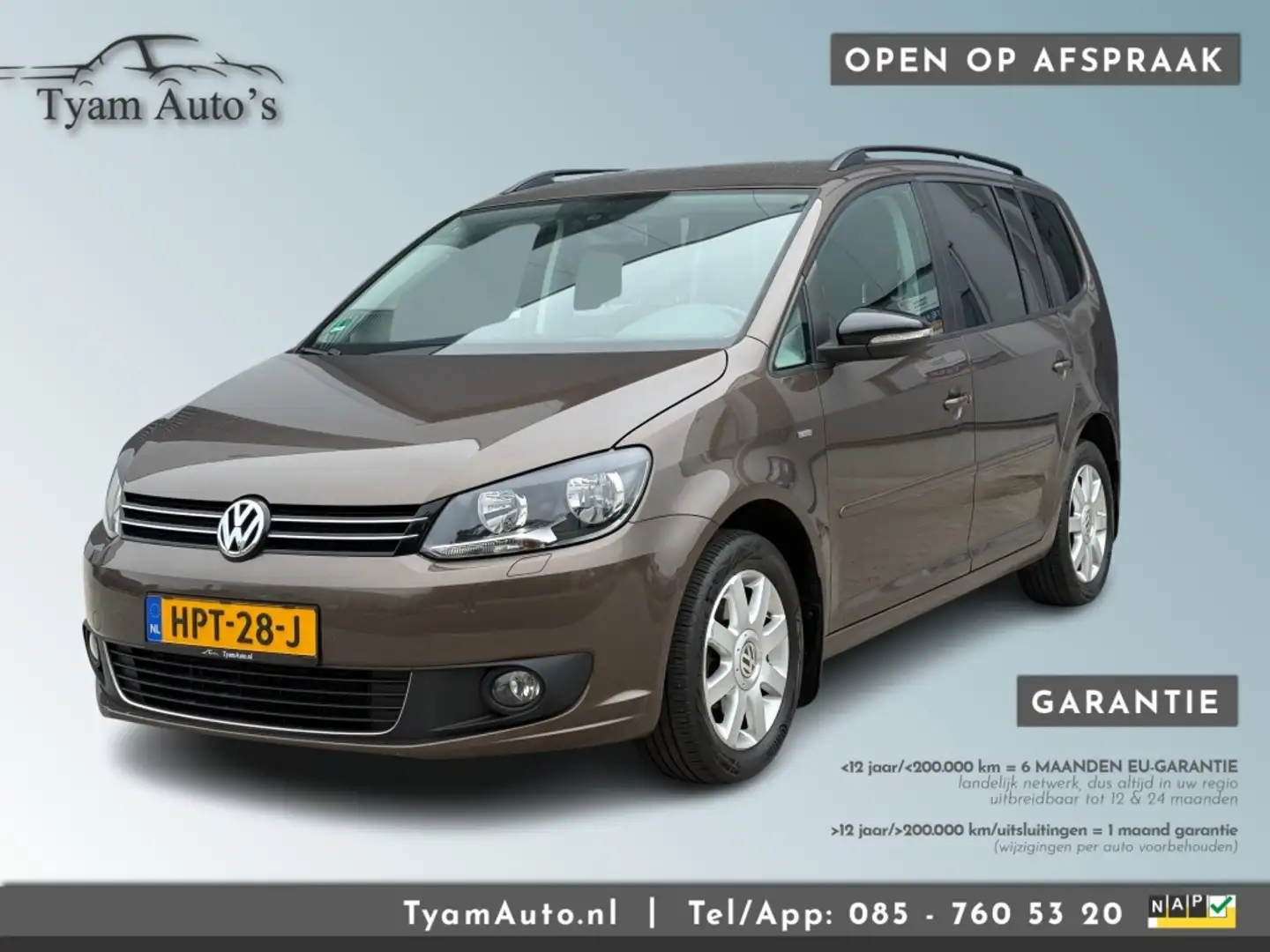 Volkswagen Touran 1.4 DSG-AUTOMAAT MATCH / AIRCO CRUISE PDC AUX TREK Brun - 1