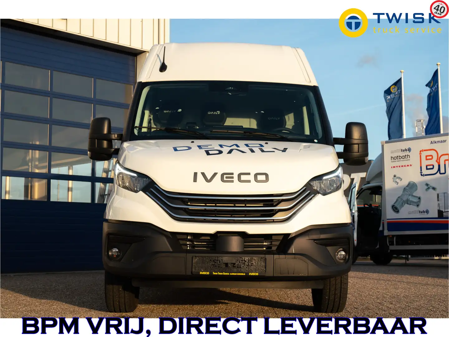 Iveco Daily 35s16va8 12m3 automaat, ex DEMO, BPM vrij, zeer lu Wit - 2