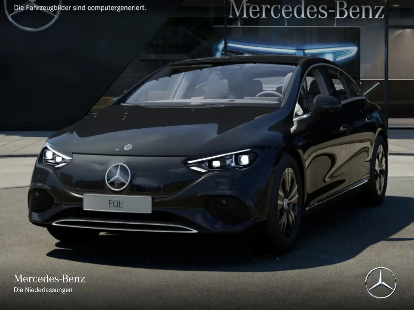 Mercedes-Benz EQE 350 Fahrass 360° Pano Burmester Distr. HUD PTS Schwarz - 2
