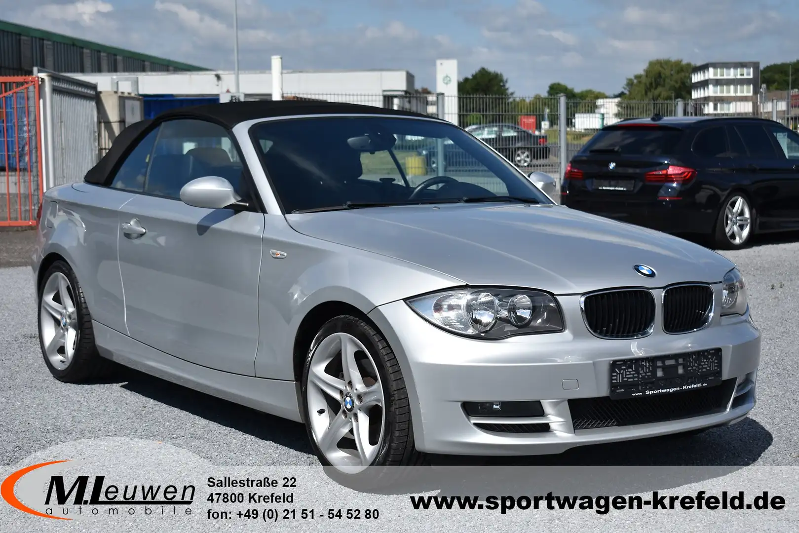 BMW 120 120i Cabrio *LEDER*ALU*PDC*SHZG*KLIMA* Gris - 2