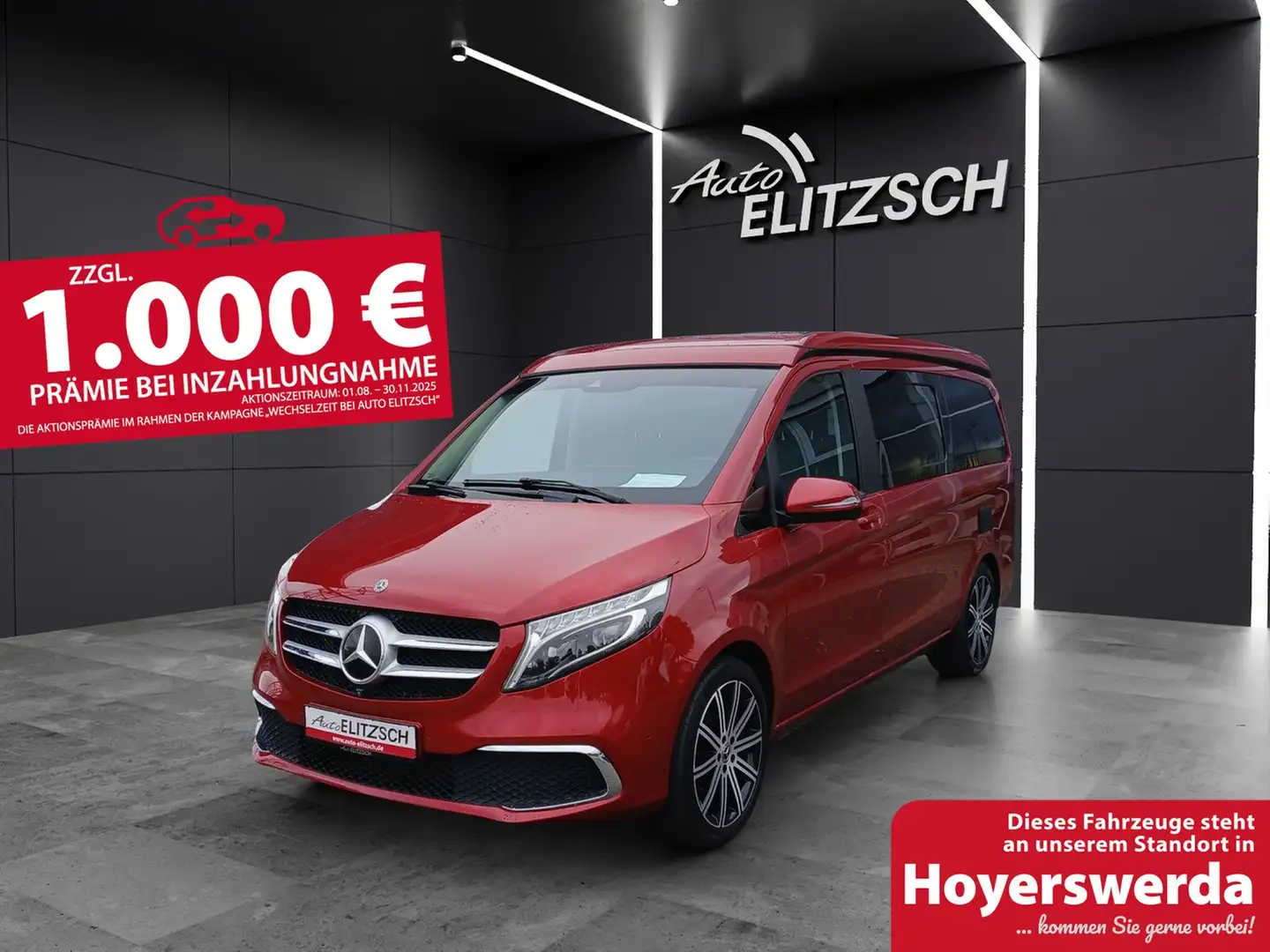 Mercedes-Benz V 300 d Marco Polo STANDH. AHK LED Agility Control Rot - 1