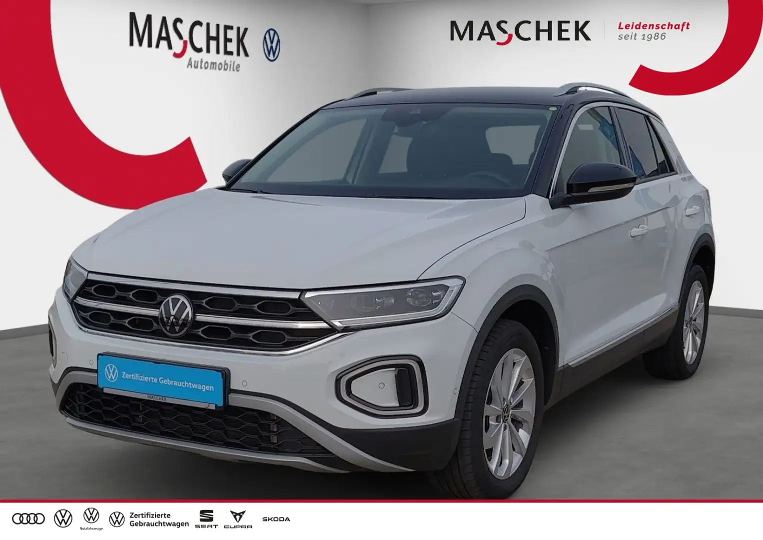 Volkswagen T-Roc Style 1.0 TSI AHK RearView Navi LED Sitzh. ACC AUT Schwarz - 1