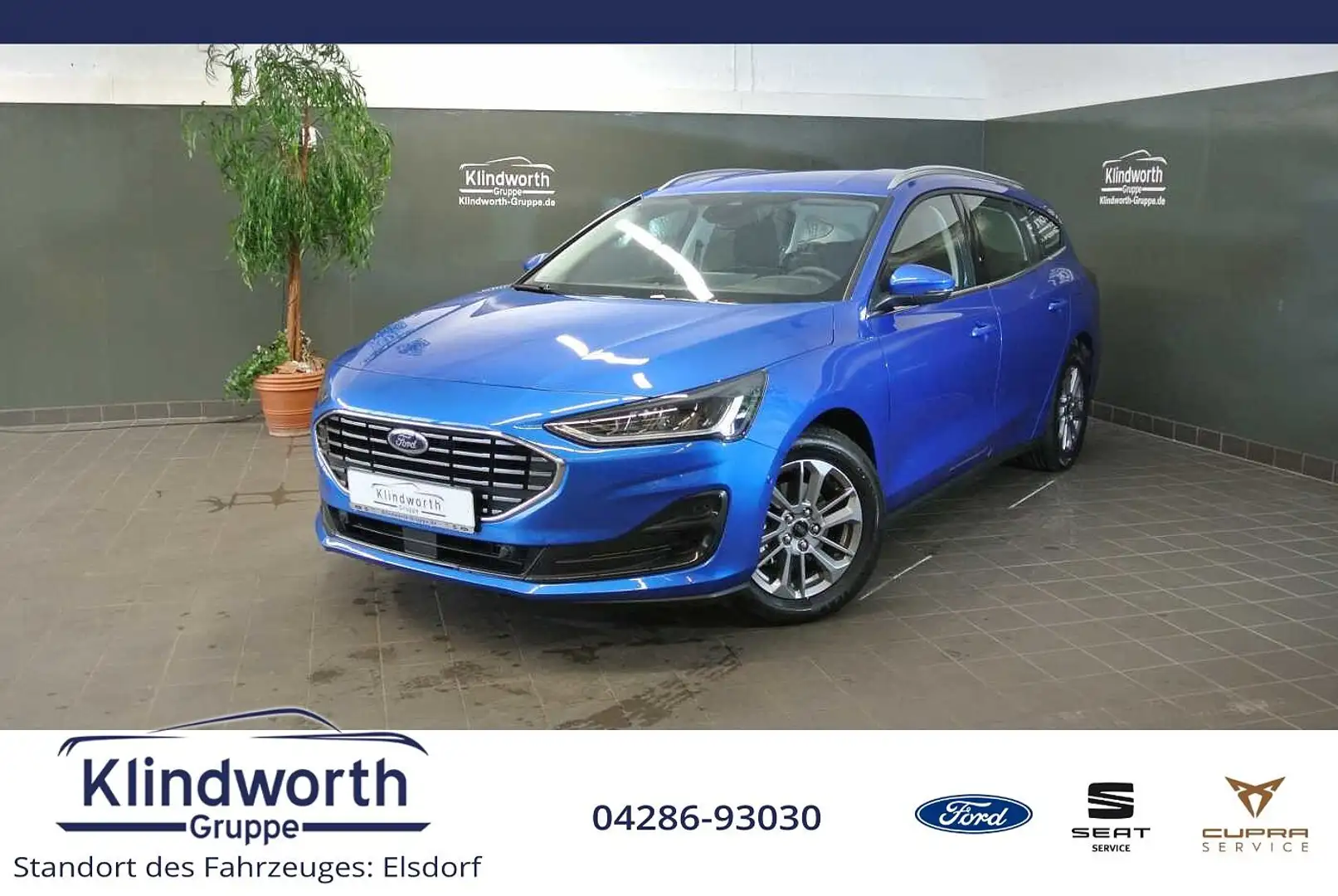 Ford Focus Turnier 1.0 E.Boost MHEV Aut. Titanium Blau - 1