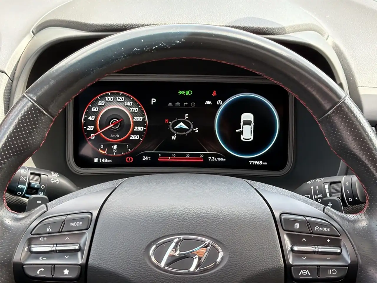 Hyundai Kona N Line 4WD HUD+Schiebdach+Krell+LED+Kamera+SHZ+Lea, миниатюра 17