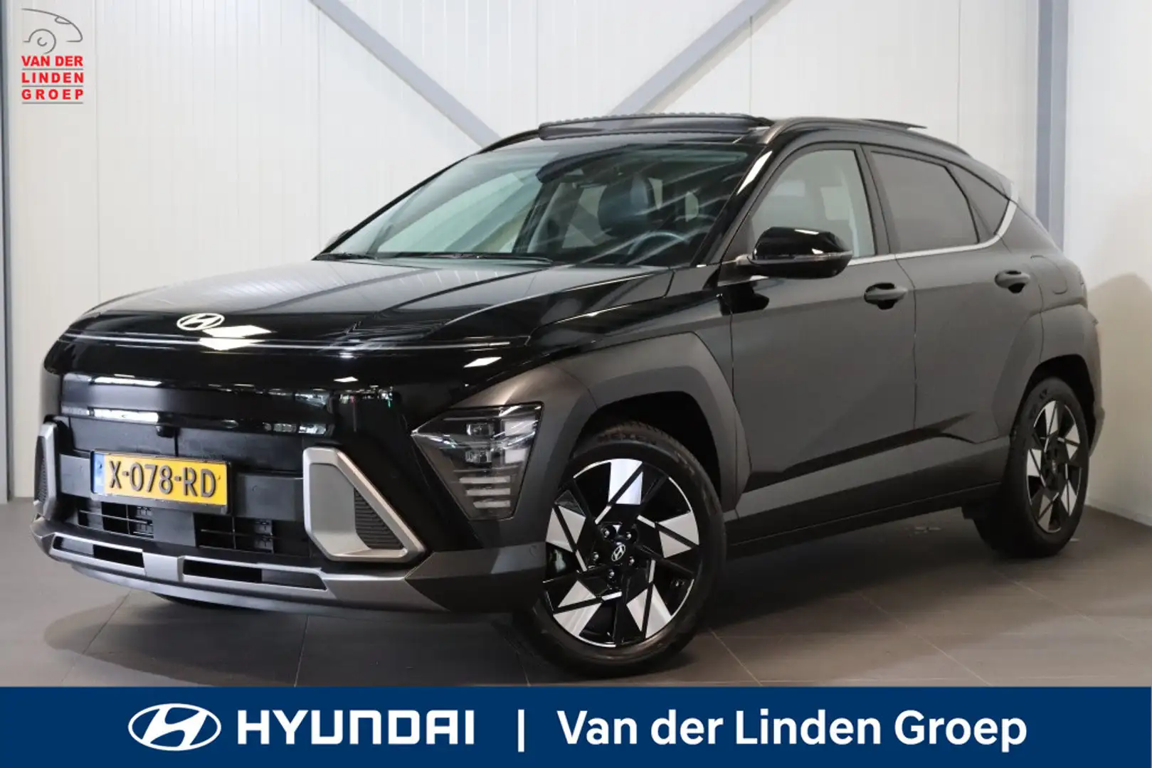 Hyundai KONA 1.6 GDI HEV Premium-Sky Navi|leder|Pano|Wint|18"|C Schwarz - 1