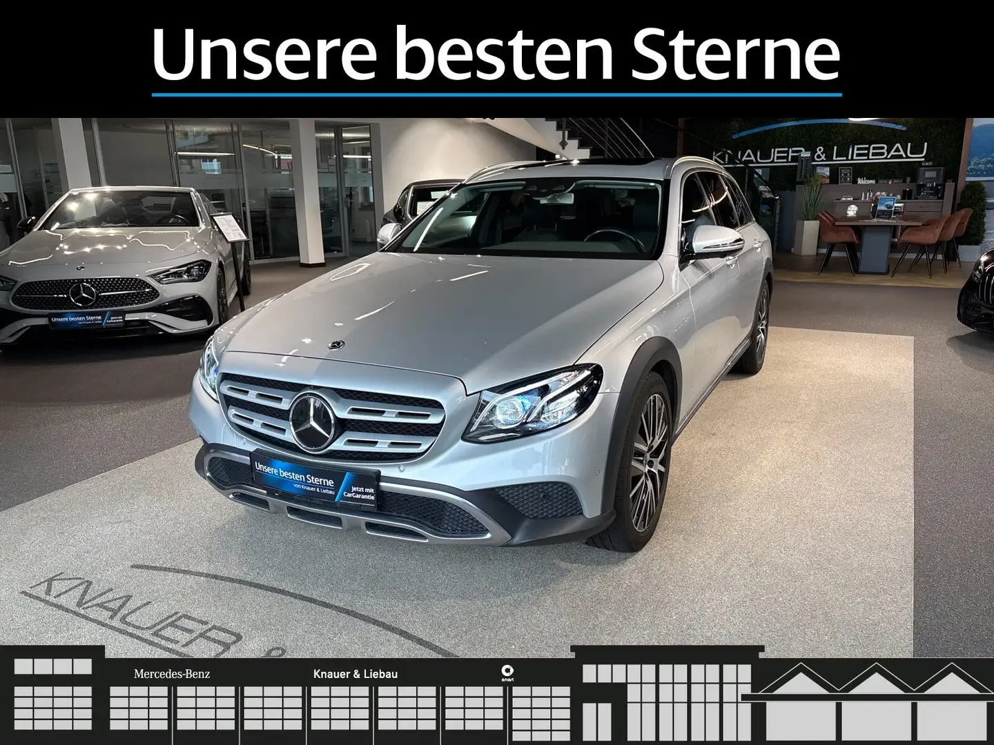Mercedes-Benz E 220 E 220d 4M T All-Terrain SHD*FAP*AHK*360°*Sthzg* Zilver - 2
