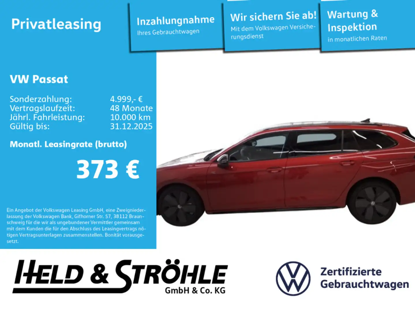 Volkswagen Passat Variant Passat Var. R-LINE BLACK 2.0 TSI DSG NP 73970 € Rosso - 1