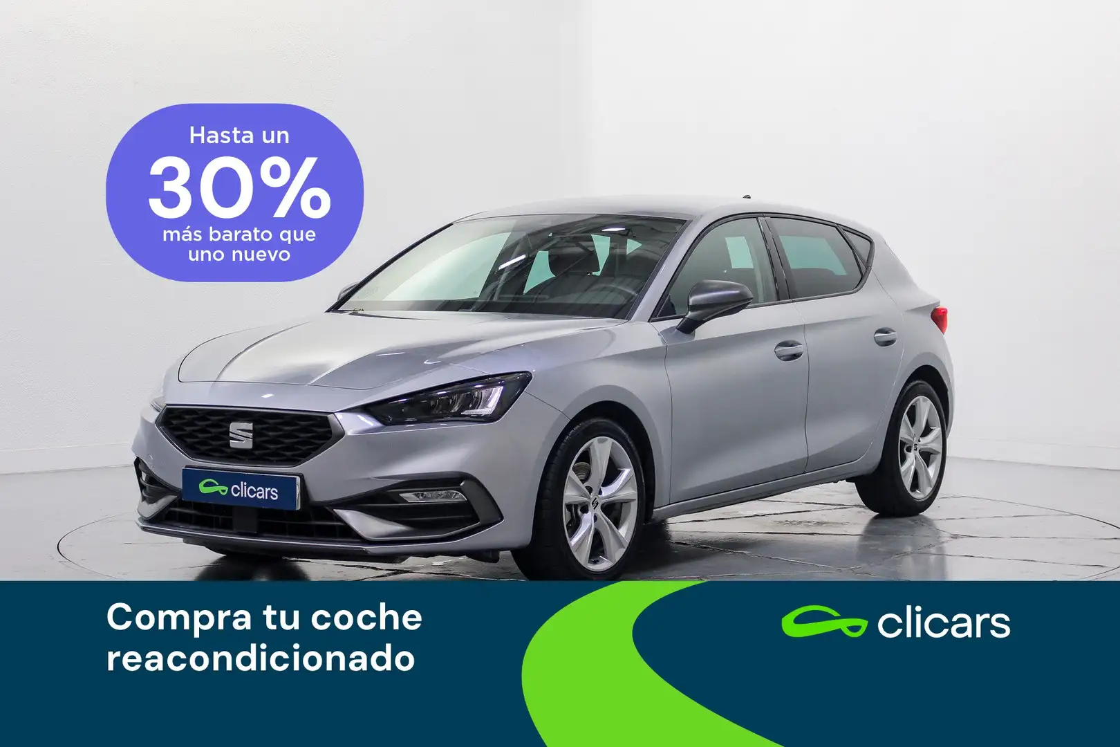 SEAT Leon 1.5 TSI S&S FR XS 130 Plateado - 1