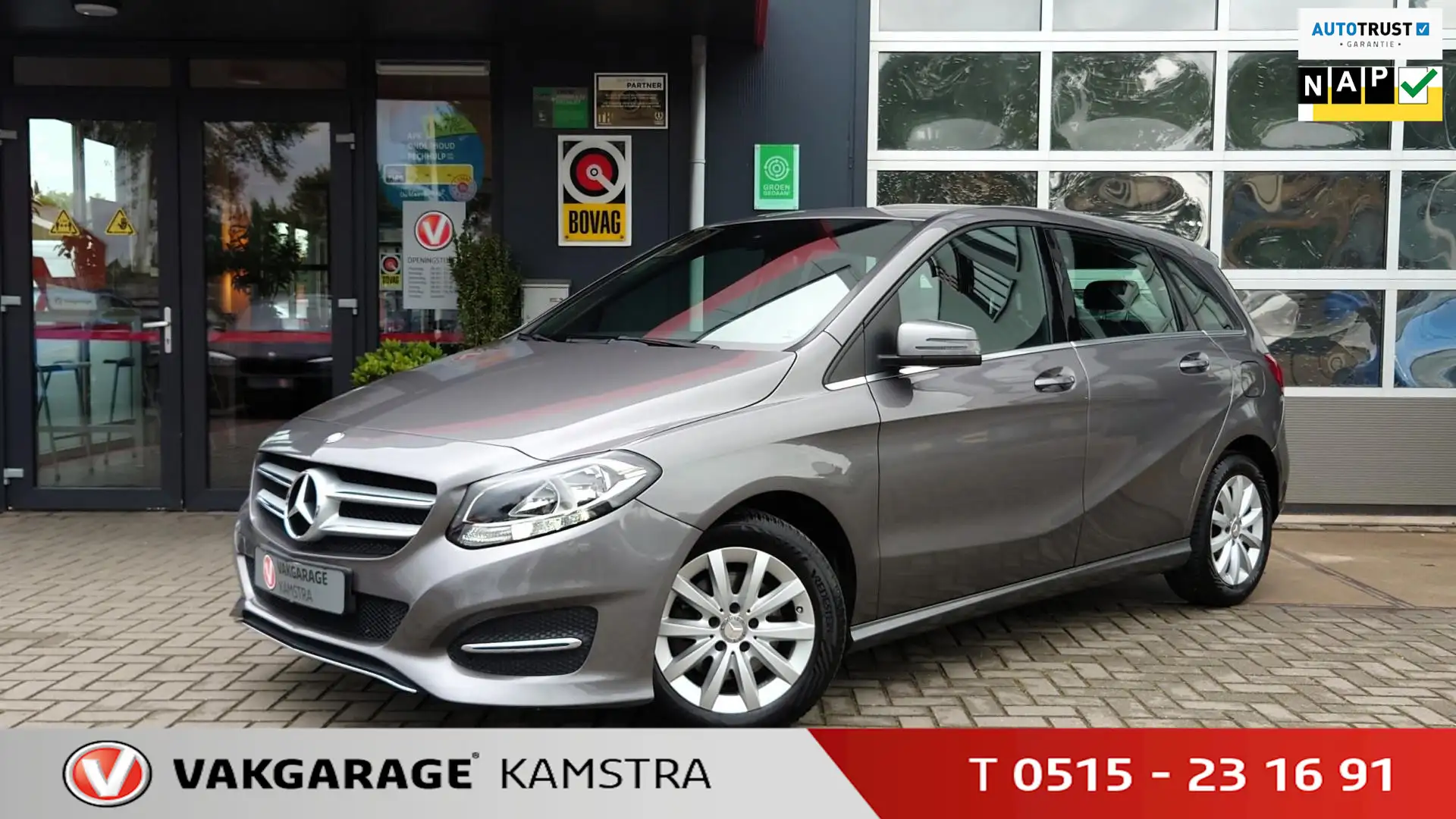 Mercedes-Benz B 180 Ambition Airco/Cruise/PDC/Stoelvw Grijs - 1