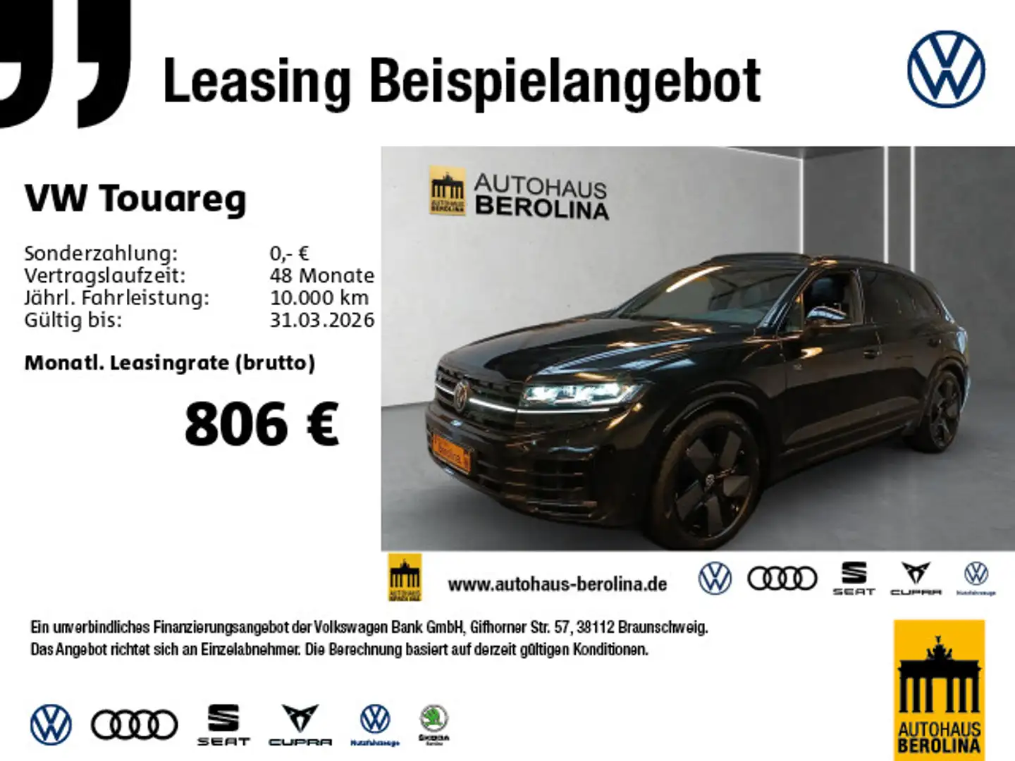 Volkswagen Touareg R eHybrid *PANO*IQ-MATRIX*HuD*360°* Black - 1