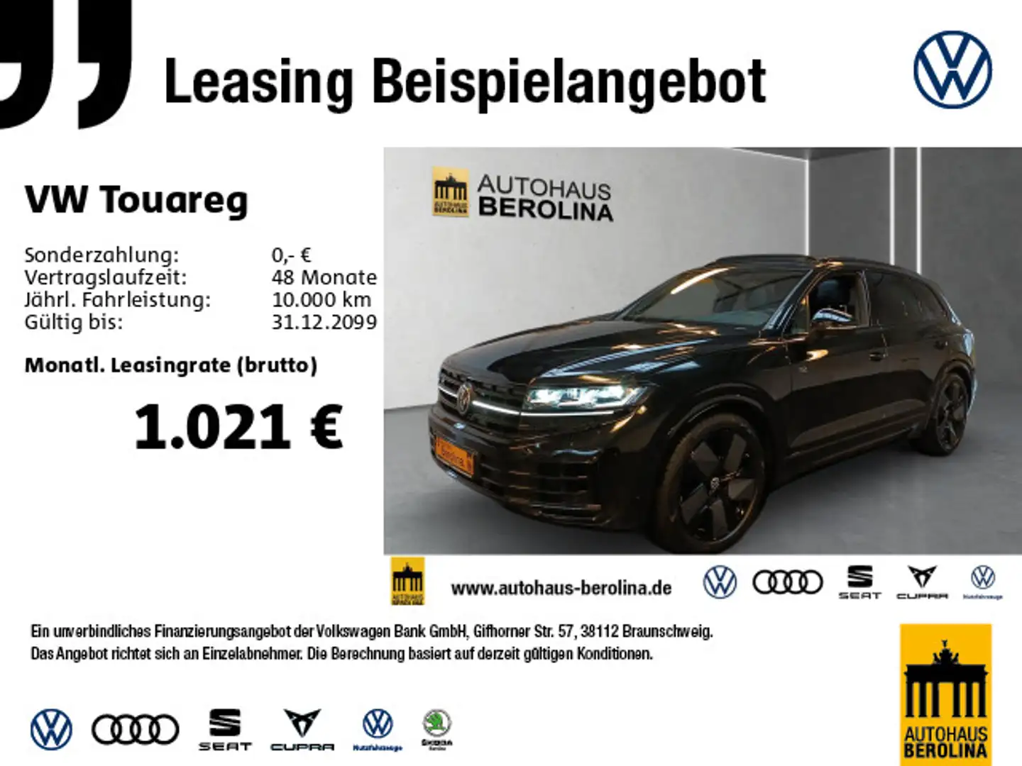 Volkswagen Touareg R eHybrid *PANO*IQ-MATRIX*HuD*360°* Black - 1