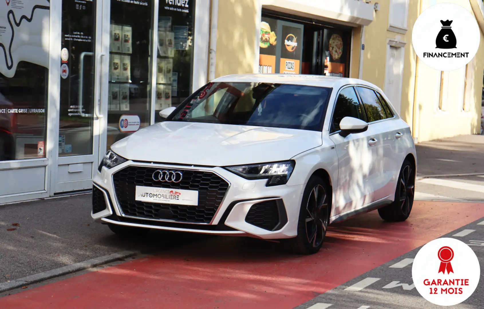 Audi A3 Sportback 1.5 TFSI 150 Mild Hybrid S Line S-Tronic Blanc - 1