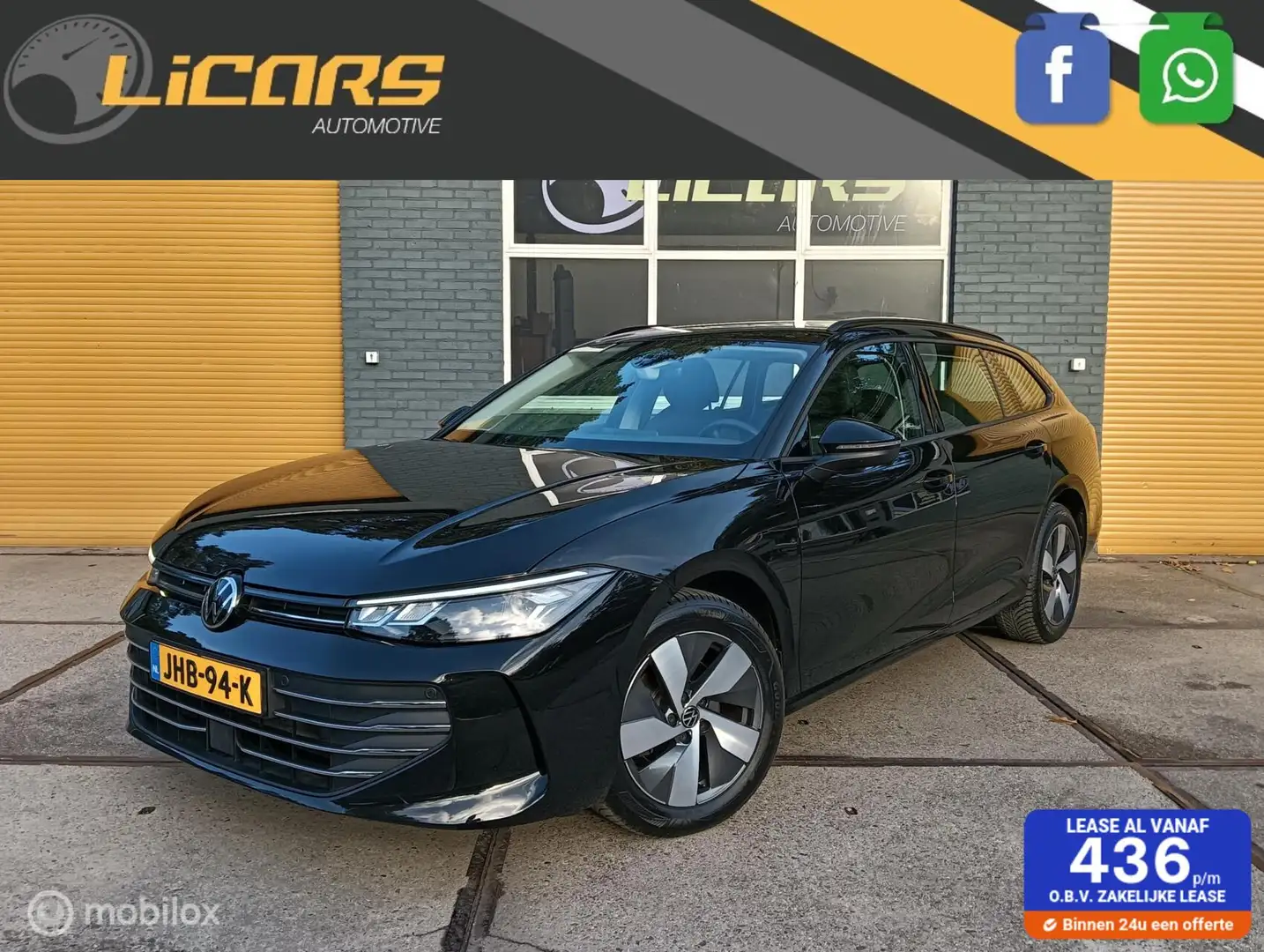 Volkswagen Passat Variant 1.5 eTSI AUT. Camera/Navi/Stoelverw./all season ba Zwart - 1