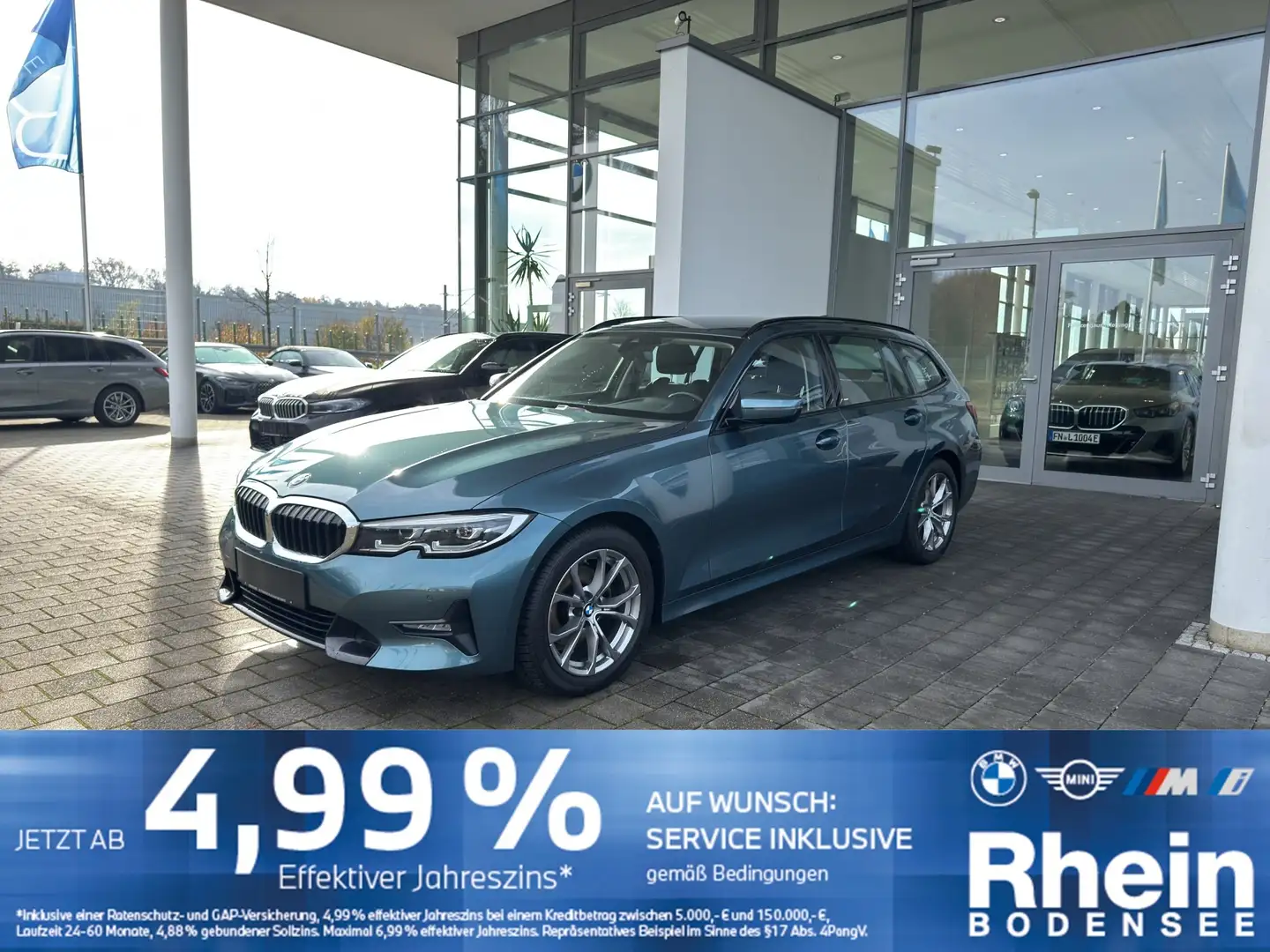 BMW 320 d Touring Sport Line Hifi Komfortzugang SH Blau - 1